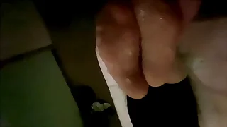 2/2 Asian Palpate Parlor Nylon Footjob. She thinks I’m watching porn on my phone but I’m filming